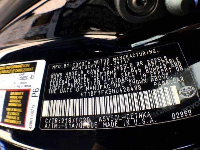 2017 Toyota Camry LE 4Dr Sedan